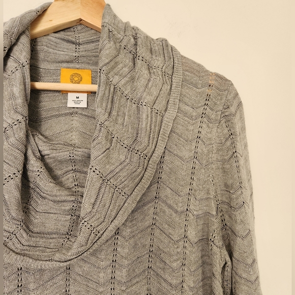 Ruby Rd. Grey  Sweater Size M - Picture 6 of 8